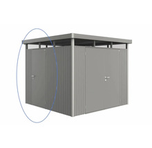 Metallgerätehaus mit Doppeltür und Flachdach