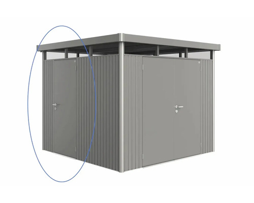 Metallgerätehaus mit Doppeltür und Flachdach