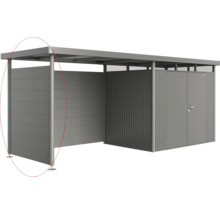 Abri de jardin en métal avec toit plat pour ranger les outils de jardin