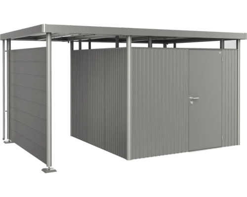 Fahrradgarage mit Geräteschuppen aus Metall