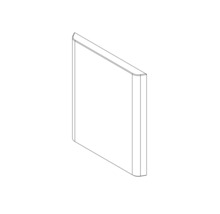 Zeichnung einer Badezimmer-Seitenwand