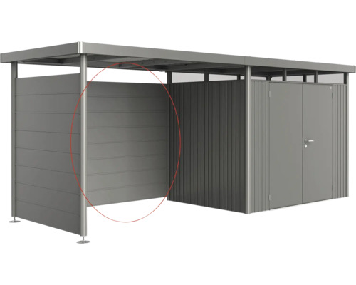 Abri à vélos en métal avec armoire à outils intégrée