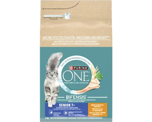 Purina One Senior 7 Plus aliment pour chat en sac de 3 kilogrammes