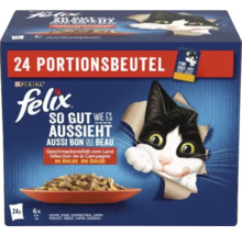 Felix Katzennahrung Vorteilspackung mit 24 Portionsbeuteln