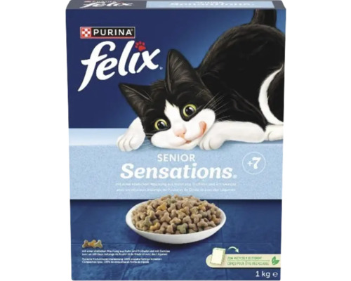 Purina Felix Senior Sensations nourriture pour chat, paquet de 1 kilogramme