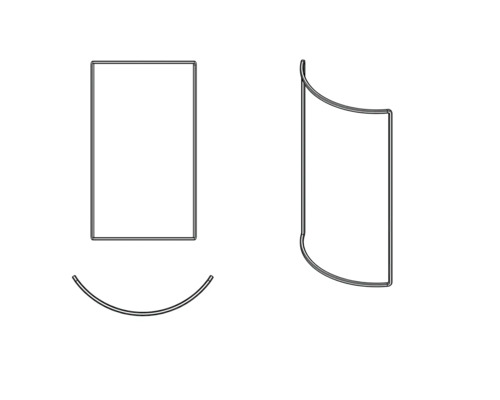 Schéma d'entrée d'angle de douche