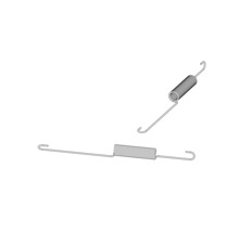 Zwei Zugfedern mit Haken