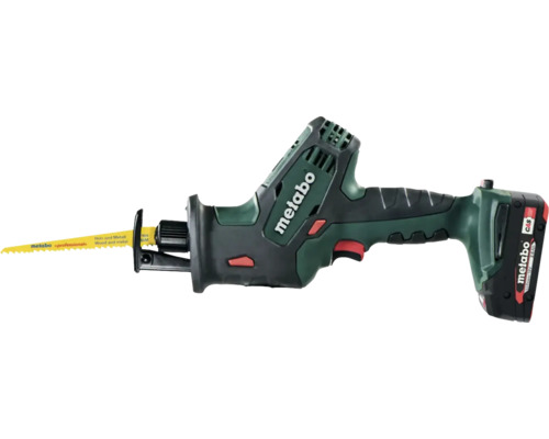 Scie sabre sans fil Metabo avec lame jaune