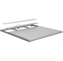 Aluminium Terrassenunterkonstruktion mit justierbaren Füßen