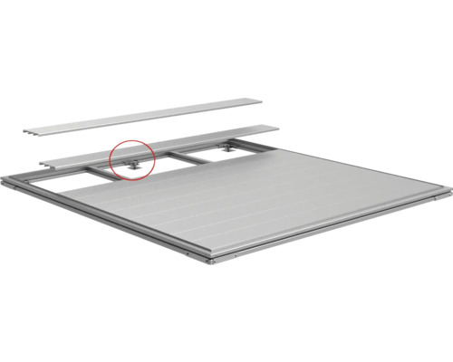 Aluminium Terrassenunterkonstruktion mit justierbaren Füßen