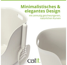 Katzenstreutoilette mit Schaufel und Catit Logo