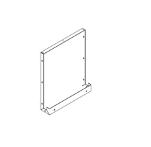 Plaque métallique avec trous de fixation