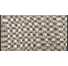 Rechteckiger Teppich mit gewebtem Muster