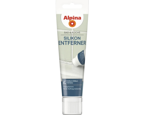 Dissolvant silicone Alpina pour salle de bain et cuisine en tube pour l enlèvement facile des résidus de silicone, formule anti-goutte.