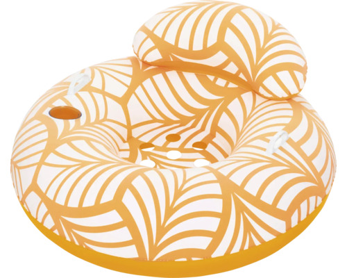 Bouée gonflable avec dossier et porte-gobelet