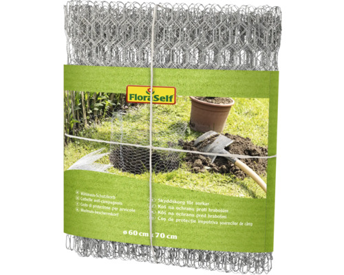 Panier pour campagnols Windhager campagnol cage de protection Ø 60 x h 70 cm, prêt à l'emploi galvanisé Panier de protection contre les campagnols, dimensions 60 cm x 70 cm pour la protection contre les campagnols