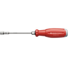 PB Swiss Tools Steckschlüsseleinsatz-Schraubendreher mit der Schlüsselweite 8 und einem roten Griff