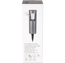 Solarleuchte aus Metall für den Gartenweg