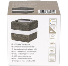 LED Solar Tischleuchte in Steinoptik