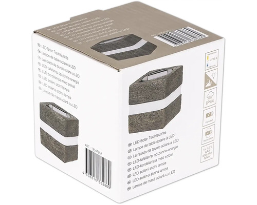 Verpackung einer LED Solar Tischleuchte