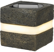 Dekorative Solarleuchte in Steinoptik für den Aussenbereich