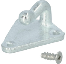 Crochet avec plaque et vis pour la fixation