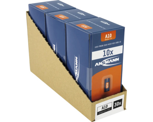 Ansammann A10 Batterien, 30 Stück in einer Pappverpackung