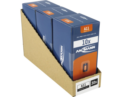 Packung mit 30 Stück Ansmann A11 Alkaline Batterien mit 6 Volt