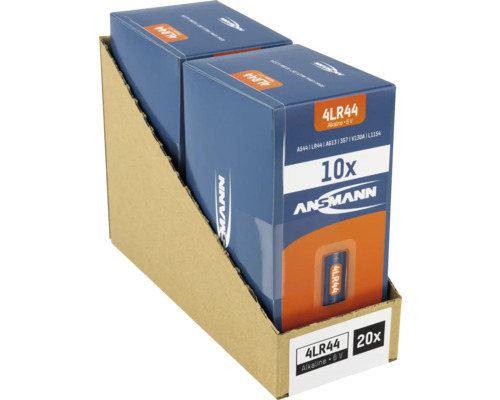20er-Pack Ansmann 4LR44 Alkaline Batterien im Aufsteller