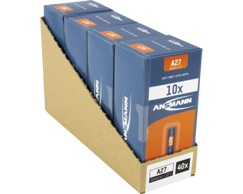 Ansman A27 Batterie, 12 Volt, 40er Pack
