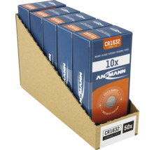 Ansmann CR1632 Lithium Batterie, 3 Volt, 50 Stück in Verkaufsverpackung