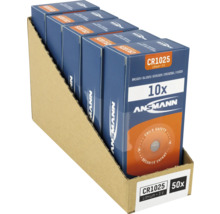 Ansmann CR1025 Lithium 3 Volt Batterie, 50er-Pack