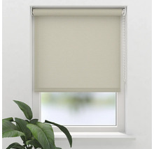 Beige Fensterrollo am Fenster
