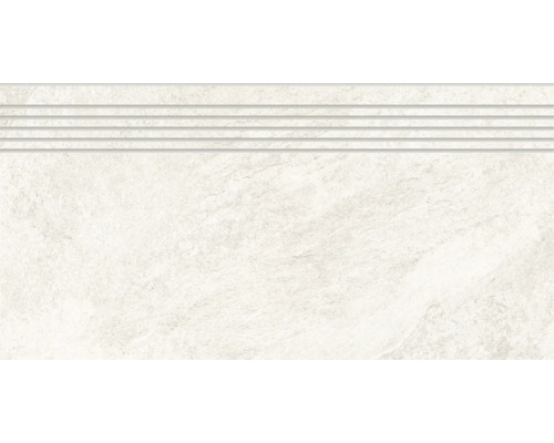 Carreau en céramique pour escaliers avec surface rainurée