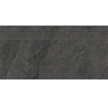 Carreau d'escalier avec profil rainuré