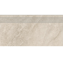 Carreau d'escalier avec quatre rainures