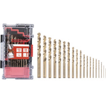 Pattfield Jeu de forets à métaux HSS-CO 25 pièces dans une valise