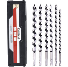 Jeu de forets hélicoïdaux Pattfield avec six pièces et queue hexagonale dans une boîte de rangement