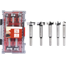 Set de mèches Forstner Pattfield avec différentes tailles dans une boîte de rangement