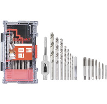Pattfield Gewindebohrer und Schneideisen Set mit HSS-Bohrern im Koffer