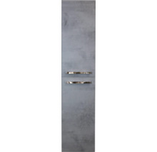 Hochschrank mit zwei Schubladen und Griffen