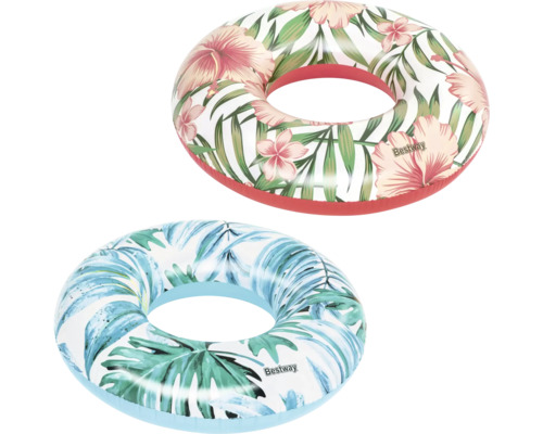Zwei Schwimmringe mit Blumenmuster von Bestway