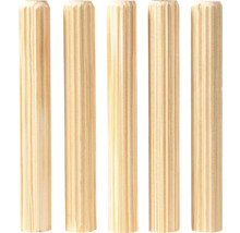 Cinq goujons en bois