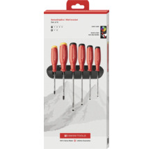 PB Swiss Tools Schraubendreher Set SwissGripEvo mit Wandhalterung, 6-teilig