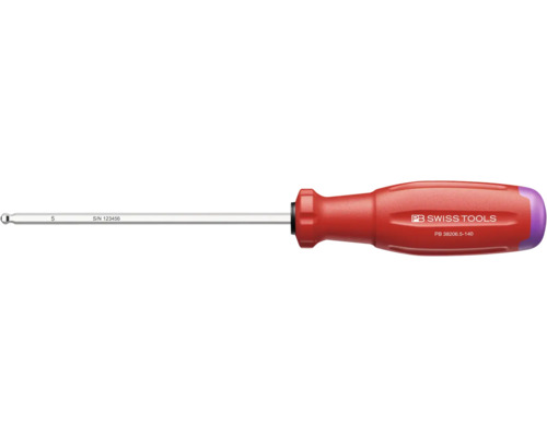 PB Swiss Tools Innensechskant-Schraubendreher mit Kugelkopf Grösse 5