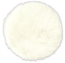 Tapis rond en fourrure
