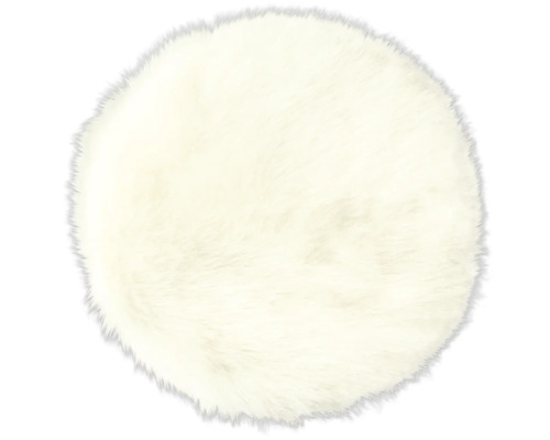 Tapis rond en fourrure