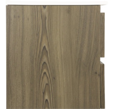 Détail d'un meuble sous-lavabo avec structure en bois