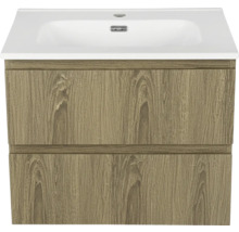 Meuble sous-lavabo avec deux tiroirs et lavabo