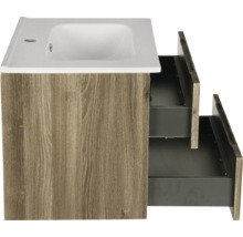 Meuble sous-lavabo avec deux tiroirs et lavabo